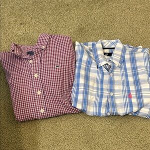 Boy’s Vineyard Vines and Johnny-o long sleeve button down size L (16) and 16.